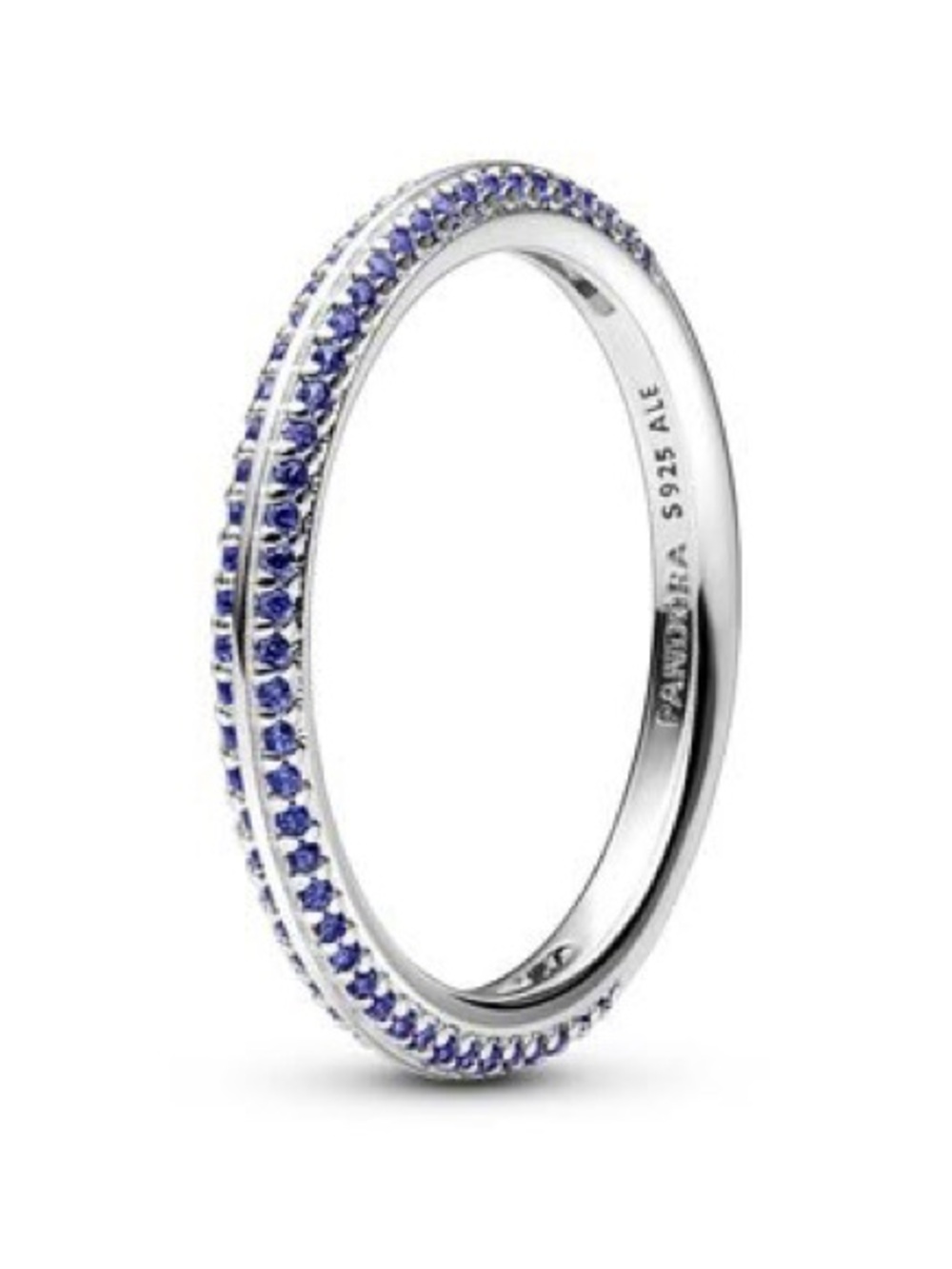 Pandora Silver Blue Pavé Eternity Ring